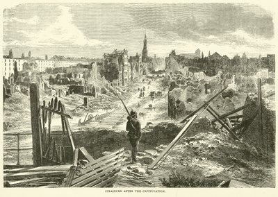 Strasburg efter kapitulationen, september 1870 av English School