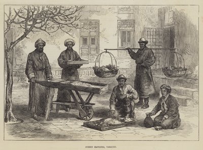 Street Hawkers, Yarkund (gravyr) av English School
