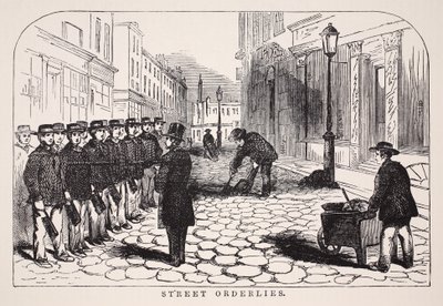 Street Orderlies, illustration från London Labor och London Poor av Henry Mayhew, pub. 1862 av English School