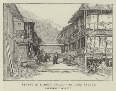 Gata i Yumoto, Japan (gravyr) av English School