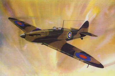 Supermarin "Spitfire" (färg litho) av English School