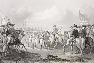 Överlämnande av Lord Cornwallis i Yorktown, Virginia, 19 oktober 1781, från 