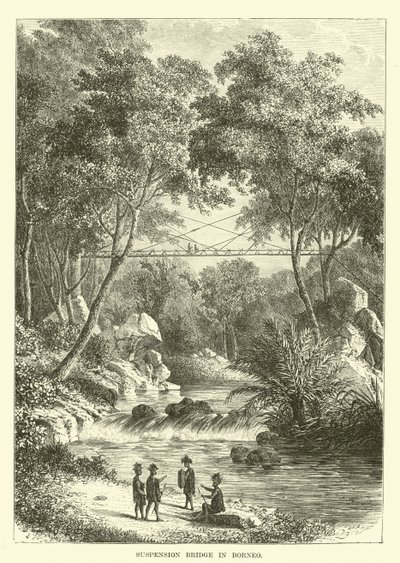 Hängbro i Borneo av English School