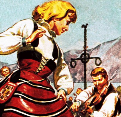 Svensk tjej dansar av English School