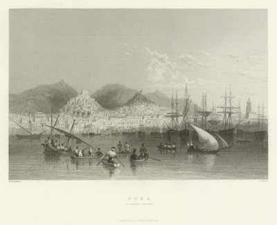 Syra, en grekisk ö, 1837 av English School