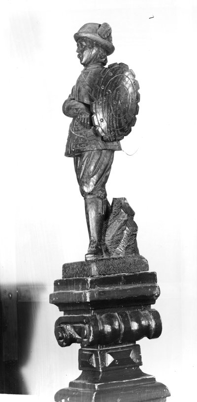 Targetteer, 1638 (snidat trä) av English School