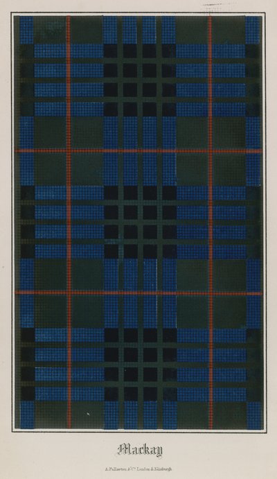 Tartan från klanen Mackay av English School