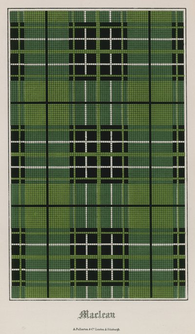 Tartan från klanen Maclean av English School