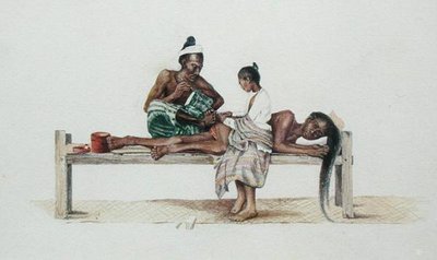Tatuering i Burma av English School