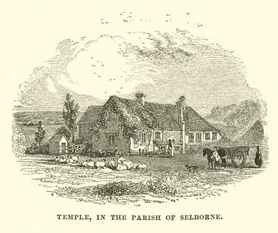 Temple, i Selborne församling (gravyr) av English School