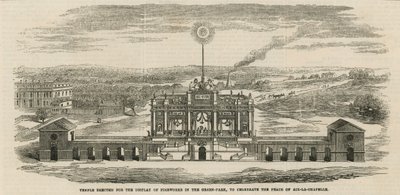 Tempel byggt för att fira freden i Aix-la-Chapelle av English School