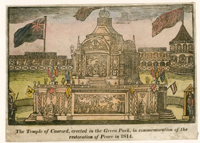 Tempel der Eintracht, errichtet für den Frieden von 1814 von English School