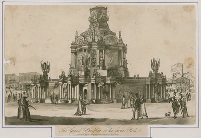 Temple of Concord uppfört för freden 1814 av English School
