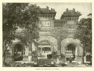 Konfucius tempel i Pekin av English School