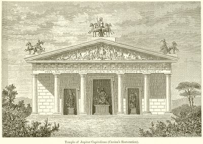 Temple of Jupiter Capitolinus (Caninas Restoration) av English School