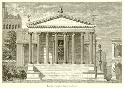 Temple of Jupiter Stator (restaurerad) av English School