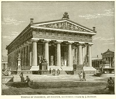 Poseidons tempel, Paestum, restaurerat av English School