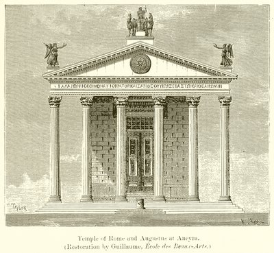 Tempel av Rom och Augustus vid Ancyra av English School