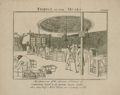 Musernas tempel, Lackington Allen & Co, Finsbury Square av English School