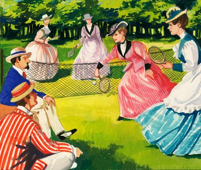 Tennis var alltid populärt bland kvinnor av English School