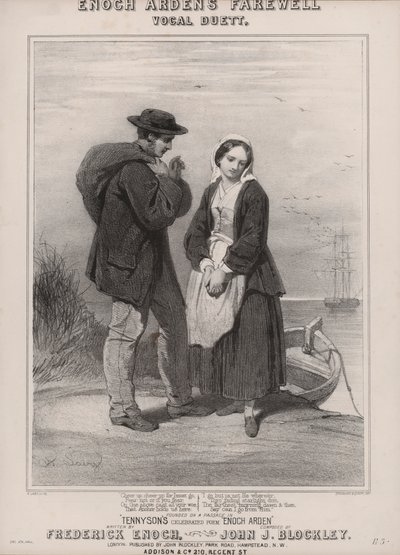 Tennysons Enoch Arden (litho) av English School