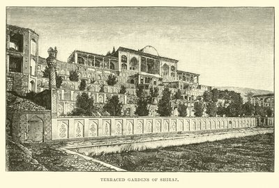Terraced Gardens of Shiraz av English School