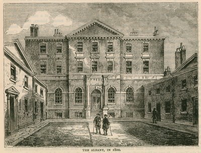 The Albany, London, år 1800 av English School