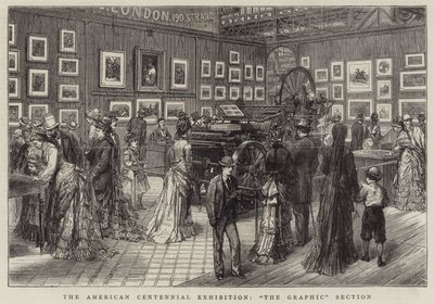 American Centennial Exhibition, "The Graphic"-sektionen (gravyr) av English School