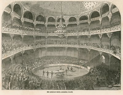 American Circus på Alhambra Palace (Alhambra Theatre), Leicester Square, London av English School