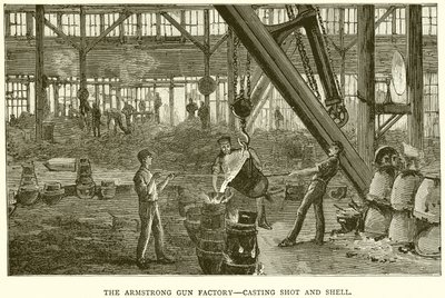 Armstrong Gun Factory - Casting Shot and Shell av English School