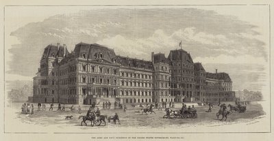 Army and Navy Buildings of the United States Government, Washington (gravyr) av English School