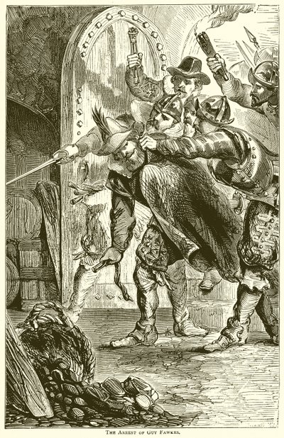 Gripandet av Guy Fawkes av English School
