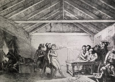 Arresteringen av Cato Street Conspirators den 23 februari 1820 av English School
