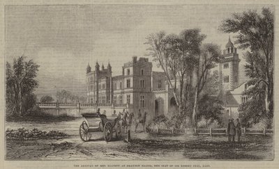 Hennes Majestäts ankomst till Drayton Manor, säte för Sir Robert Peel, Baronet av English School