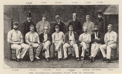 Det australiska cricketlaget nu i England av English School