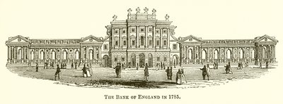 Bank of England 1785 av English School