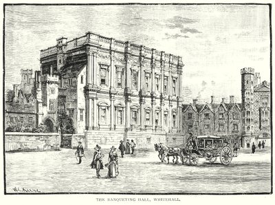 The Banqueting Hall, Whitehall (gravyr) av English School