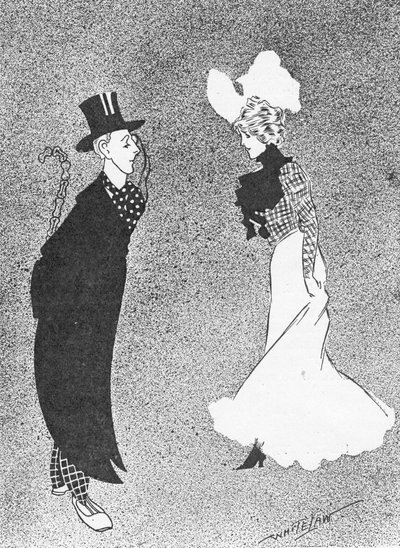 The Bare Fact, illustration från The King, 25 maj 1901 av English School