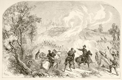 Slaget vid Gettysburg (litho) av English School