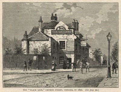 The Black Lion pub i Chelsea av English School