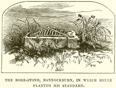 Bore-Stone, Bannockburn, där Bruce planterade sin standard av English School