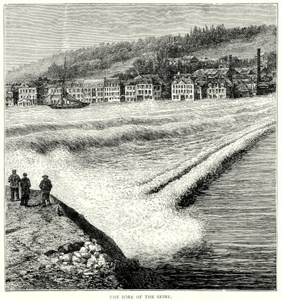 Seineflodens borrning (gravyr) av English School