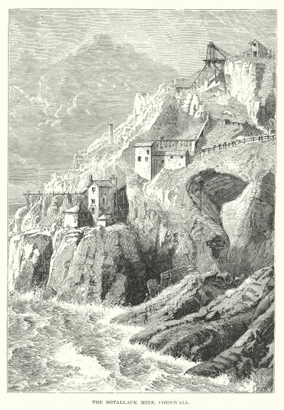 Botallackgruvan, Cornwall (gravyr) av English School