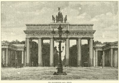 Brandenburger Tor, Berlin, 1870 av English School