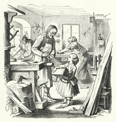 Den trasiga vaggan (gravyr) av English School