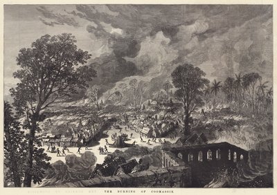 The Burning of Coomassie (gravyr) av English School