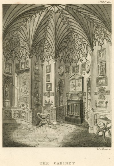 Skåpet på Strawberry Hill, Twickenham, London av English School