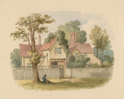 The Cake House, Hyde Park, London (wc på papper) av English School
