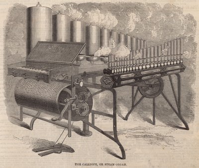 The Calliope, en ångorgel som uppfanns av Arthur S Denny i Amerika av English School