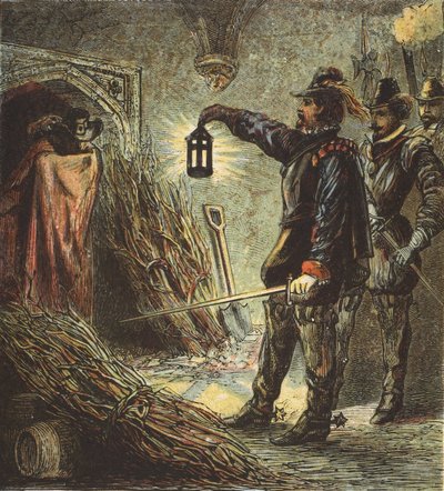 The Capture of Guy Fawkes, pub. 1890 av English School